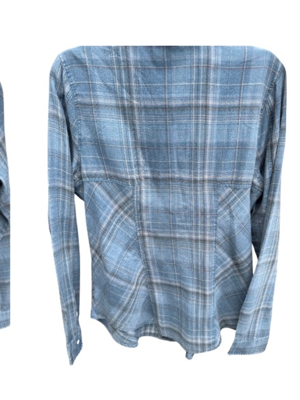 Women’s Roxy Blue Plaid Long-Sleeve Shirt